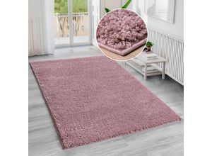 8681604050923 - Hochflor-Teppich BRUNO BANANI Shaggy Soft Teppiche Gr B L 240 cm x 320 cm 30 mm 1 St lila (flieder) Esszimmerteppiche gewebt Uni Farben besonders weich und kuschelig