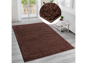 8681604050947 - Hochflor-Teppich BRUNO BANANI Shaggy Soft Teppiche Gr B L 240 cm x 320 cm 30 mm 1 St braun (dunkelbraun) Esszimmerteppiche gewebt Uni Farben besonders weich und kuschelig