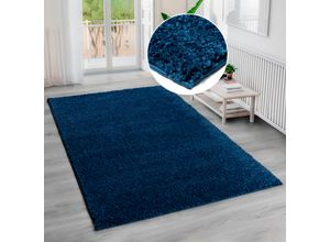 8681604051296 - Hochflor-Teppich BRUNO BANANI Shaggy Soft Teppiche Gr B L 240 cm x 320 cm 30 mm 1 St blau Esszimmerteppiche gewebt Uni Farben besonders weich und kuschelig