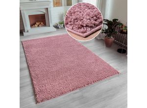 8681604052224 - Hochflor-Teppich HOME AFFAIRE Shaggy 30 Teppiche Gr B L 200 cm x 290 cm 30 mm 1 St braun (mahagoni) Esszimmerteppiche Teppich Uni Farben besonders weich und kuschelig