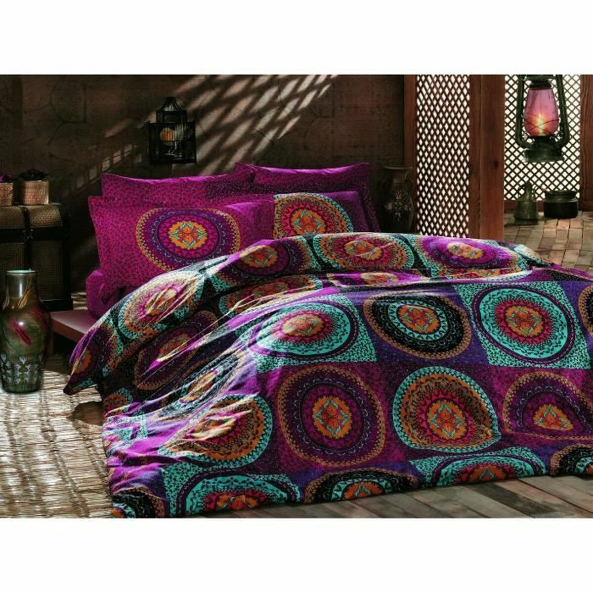 8681875345254 - Duvet cover set Multicolour 220 x 240 cm 8681875345254 - Duvet cover set Multicolour 220 x 240 cm