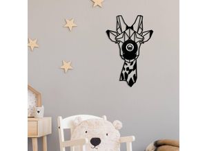 8681875580662 - Wandlampe W-029 Lasercut Giraffendesign schwarz