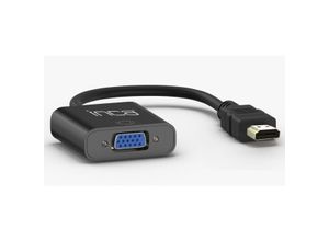 8681949010330 - HDMI-auf-VGA-Adapter mit inkludiertem Audiokabel – Optimieren Sie die Konnektivität für ein beeindruckendes Audio- und Videoerlebnis Schwarz - Inca