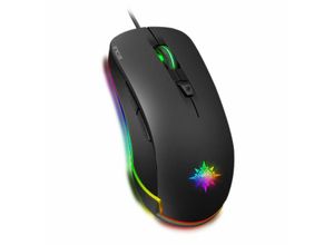 8681949010477 - IMG-327 PRO Optisch Gaming Maus 4800 DPI RGB-Logo-Effekt schwarz