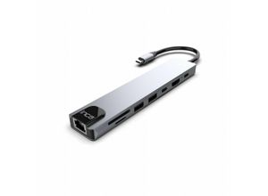 8681949014222 - Usb-c hub Type-C-Hub Aluminiumgehäuse 8 Ports usb Ethernet hdmi und mehr - Inca