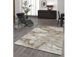 8682114418654 - Teppich Craft 23270 Teppiche Gr B L 160 cm x 230 cm 12 mm 1 St beige Esszimmerteppiche Wohnzimmer moderne Marmor Optik