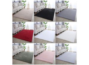 8682455391791 - Weicher Hochflor Teppich Wohnzimmer Einfarbig Felloptik Flauschig Rutschfest 8682455391791 - Weicher Hochflor Teppich Wohnzimmer Einfarbig Felloptik Flauschig Rutschfest