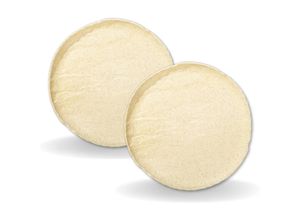 8682455436027 - Großes Sandstein-Teller-Set 28 cm 2er-Set rund beige – SANDSTONE Kollektion WILMAX