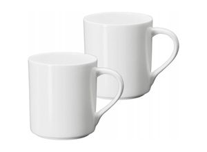 8682455438021 - Wilmax Teetassen & Kaffeetassen 2er Set – 320 ml Porzellanbecher mit Griff