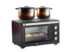 8682744800997 - Minibackofen 28L mit Kochplatten Rotisserie 100-230°C 3200W