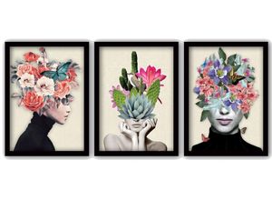 8682870148673 - Wandbild »Wallxpert Flowers Woman« Frau