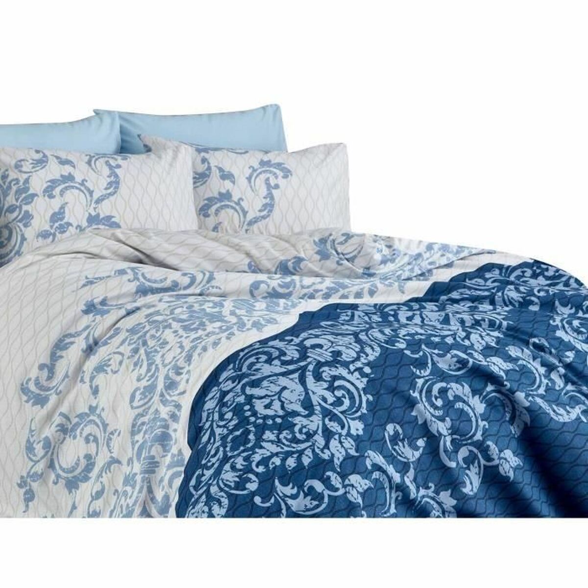 8683342463638 - Duvet cover set Blue Super king 3 Pieces