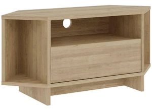 8683628018354 - TV-Schrank DECORTIE Viva TV Schrank braun (eiche) B957cm H453cm T354cm Spanplatte Schränke Einfache Montage Naturfreundlich Platzsparend