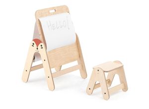 8683723300125 - Holz Kindertisch & Maltisch Fuchs Natur 60x30x50 cm - Mamatoyz