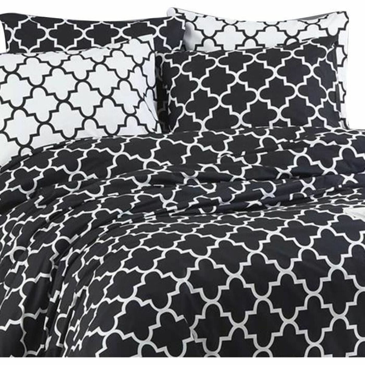 8683742032472 - Duvet cover set Black Super king 3 Pieces
