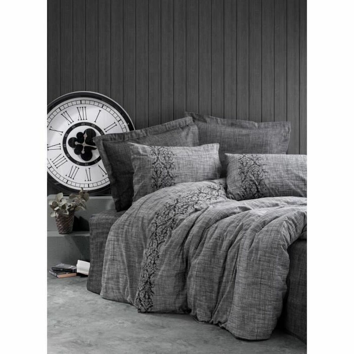 8683743799718 - Duvet cover set Grey 220 x 240 cm 8683743799718 - Duvet cover set Grey 220 x 240 cm