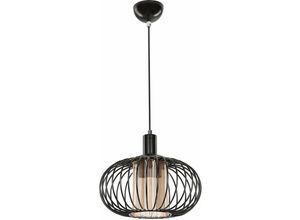 8684279000347 - Squid Lighting - Terla Pendelleuchte Schwarz Metall E27 IP40 24x94x29cm