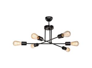 8684279000637 - Squid Lighting - Eksen Kronleuchter Schwarz Metall E27 IP40 24x61x37cm