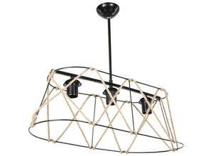 8684279000736 - Squid Lighting - Evren Pendelleuchte Schwarz Metall E27 IP40 31x55x61cm