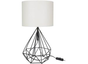 8684279002822 - Squid Lighting - Pena Tischleuchte Creme Metall E27 IP40 25x25x465cm