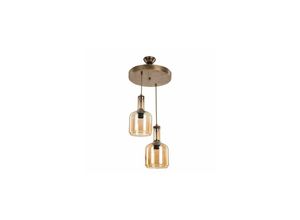 8684279032904 - Squid Lighting - Boston Kronleuchter Gold Metall E27 IP40 30x77x67cm