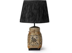 8684279033833 - Squid Lighting - Nimbus Bambus Tischleuchte Creme Bambus E27 IP40 40x40x65cm