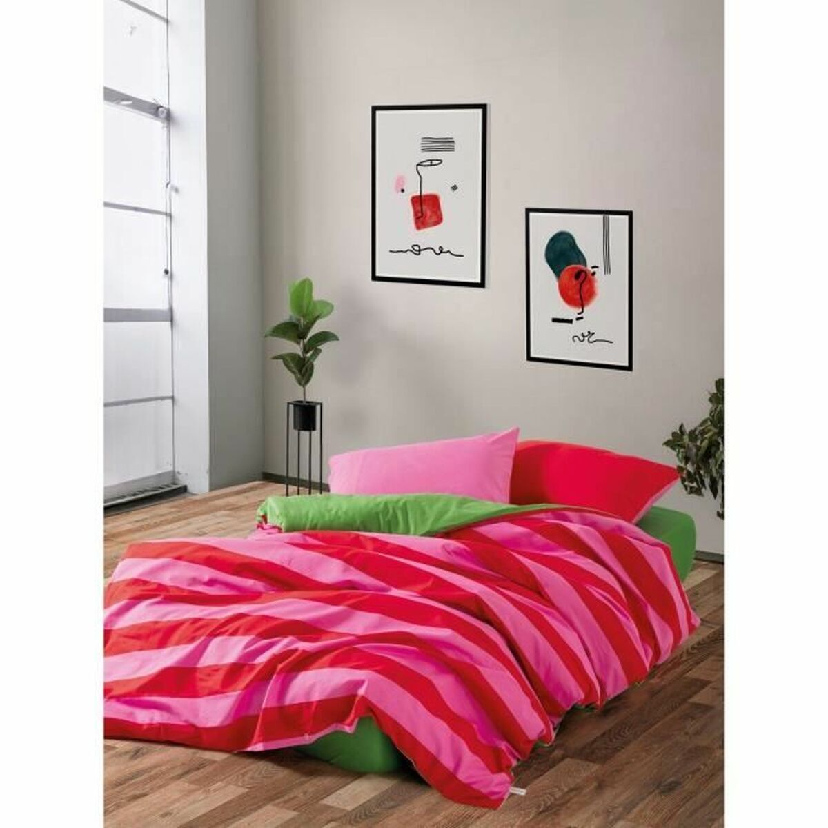 8684283036165 - Duvet cover set Red Pink 220 x 240 cm