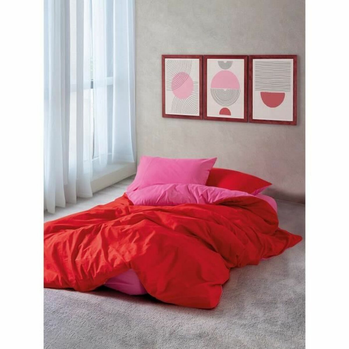 8684283036523 - Duvet cover set Red Pink 220 x 240 cm