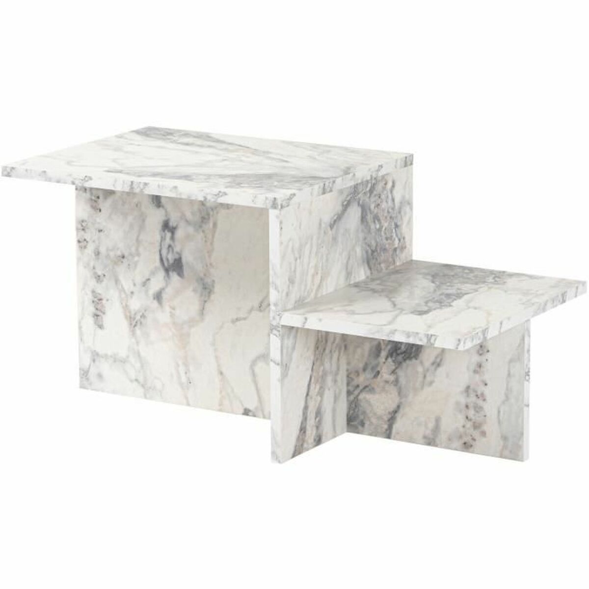 8684283111862 - Tischdekoration Harmony Weiß Grau 80 x 40 x 40 cm Marmor 8684283111862 - Tischdekoration Harmony Weiß Grau 80 x 40 x 40 cm Marmor