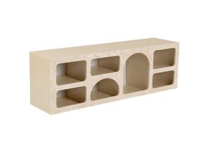 8684283132072 - Asir Group Llc - TV-Möbel mit 7 Fächern - Marmor-Optik Beige - luela