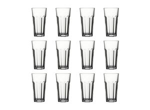 8693357020955 - Ich-zapfe - Longdrinkgläser Trinkgläser 12er-Set - Casablanca 415 ml - Farbe Transparent