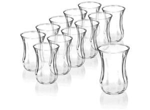 8693357033726 - 12er-Set 42021 Türkische Teegläser Teeglas Tee Glas Optik 120cc Gläser-Set - Pasabahce