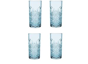 8693357503564 - Timeless Trinkgläser Set Glas blau Set aus 4 Longdrinkgläsern für ein 4 Pers Gedeck in edler Kristall Optik geschliffen - Pasabahce