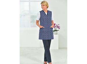 8693458075601 - Kochschürze CLASSIC BASICS Damen Gr 56 grün (türkis bedruckt) Baumwolle Schürzen