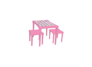 8693461005947 - Pilsan Kindertisch mit 2 Kinderstühle pink 03414 Kindersitzgruppe ab 3 Jahre pink