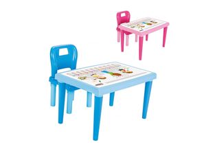 8693461039607 - Pilsan Kindertisch Stuhl 03516 Kindersitzgruppe Kunststoff max 50 kg ab 3 Jahre blau