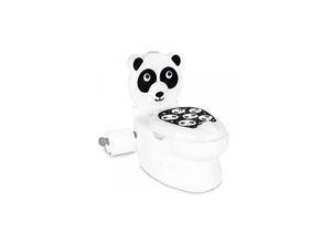 8693461043833 - Pilsan Töpfchen Panda 07561 Toilettenpapierhalter Musik Licht Klappdeckel weiß