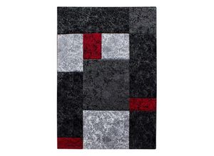 8694257055726 - Teppich AYYILDIZ TEPPICHE Hawaii 1330 Teppiche Gr B L 120 cm x 170 cm 13 mm 1 St rot Esszimmerteppiche handgearbeiteter Konturenschnitt Wohnzimmer