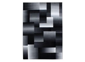 8694257056600 - Teppich AYYILDIZ TEPPICHE Miami 6560 Teppiche Gr B L 200 cm x 290 cm 12 mm 1 St schwarz Esszimmerteppiche Wohnzimmer