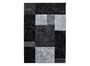 8694257059724 - Teppich AYYILDIZ TEPPICHE Hawaii 1330 Teppiche Gr B L 120 cm x 170 cm 13 mm 1 St schwarz Esszimmerteppiche handgearbeiteter Konturenschnitt Wohnzimmer