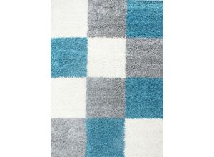 8694257066432 - Hochflor-Teppich AYYILDIZ TEPPICHE Life Shaggy 1501 Teppiche Gr B L 200 cm x 290 cm 30 mm 1 St blau (türkis) Esszimmerteppiche Wohnzimmer