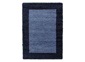 8694257079333 - Hochflor-Teppich AYYILDIZ TEPPICHE Life Shaggy 1503 Teppiche Gr B L 300 cm x 400 cm 30 mm 1 St blau (navy) Esszimmerteppiche Wohnzimmer