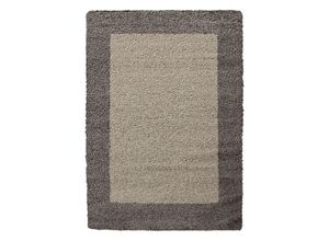 8694257079388 - Hochflor-Teppich AYYILDIZ TEPPICHE Life Shaggy 1503 Teppiche Gr B L 300 cm x 400 cm 30 mm 1 St grau (taupe) Esszimmerteppiche Wohnzimmer