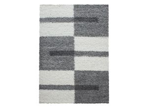 8694257092462 - Hochflor-Teppich AYYILDIZ TEPPICHE Gala Shaggy 2505 Teppiche Gr B L 200 cm x 290 cm 30 mm 1 St grau (hellgrau) Esszimmerteppiche