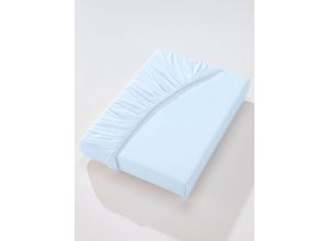 8697659130459 - Betttuch WÄSCHEPUR WITT-PBK-Bettlaken-temporär Gr B L 180-200 cm x 200 cm 1 St blau (hellblau) Betttücher