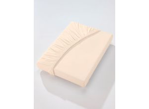 8697659130916 - Betttuch WÄSCHEPUR Laken Gr B L 90-100 cm x 190-200 cm 1 St Single-Jersey 1 Stück beige