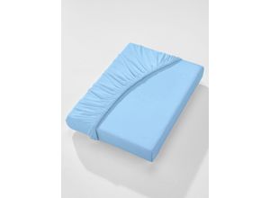 8697659130947 - Betttuch WÄSCHEPUR WITT-PBK-Bettlaken-temporär Gr B L 90-100 cm x 190-200 cm 1 St 2 Stück blau (hellblau) Betttücher