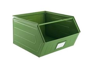 8697837515818 - Select Sichtlagerkasten mit Tragestab L 549 x B 457 x H 300 mm 60 l 130 kg Stahl RAL 6011 (resadagrün) 8697837515818 - Select Sichtlagerkasten mit Tragestab L 549 x B 457 x H 300 mm 60 l 130 kg Stahl RAL 6011 (resadagrün)