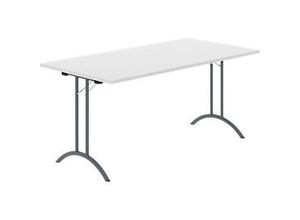8697837516570 - Select Klapptisch Rechteck Doppel-T-Fußgestell Spezial-Klappbeschlag & Bodenausgleich B 1600 x T 800 x H 720 mm lichtgrau anthrazit 8697837516570 - Select Klapptisch Rechteck Doppel-T-Fußgestell Spezial-Klappbeschlag & Bodenausgleich B 1600 x T 800 x H 720 mm lichtgrau anthrazit