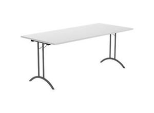 8697837516617 - Select Klapptisch Rechteck Doppel-T-Fußgestell Spezial-Klappbeschlag & Bodenausgleich B 1800 x T 800 x H 720 mm lichtgrau anthrazit 8697837516617 - Select Klapptisch Rechteck Doppel-T-Fußgestell Spezial-Klappbeschlag & Bodenausgleich B 1800 x T 800 x H 720 mm lichtgrau anthrazit